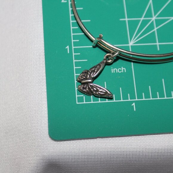 Alex and Ani Sterling Silver Butterfly Bracelet - Picture 7 of 8